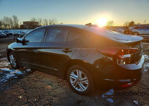 2019 Hyundai Elantra Sel z USA, uszkodzony, nr VIN KMHD84LF5KU852675